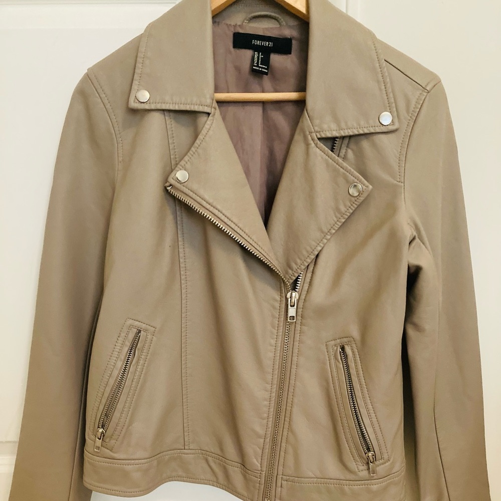 Faux leather jacket like new